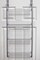 Home Basics Heavy Duty 4 Tier Over the Door Metal Pantry Organizer, Grey